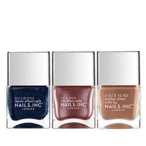 Nails Inc. TRIO- 3PC Fabric Polish Collection